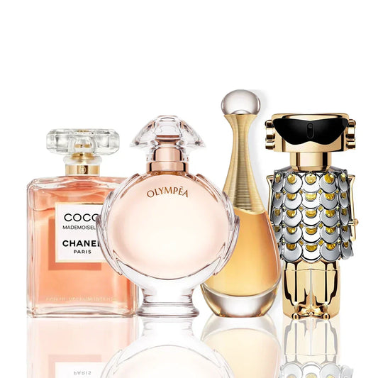Σετ 4 αρωμάτων – Coco Chanel, Olympea, J'Adore και Fame 100 ml