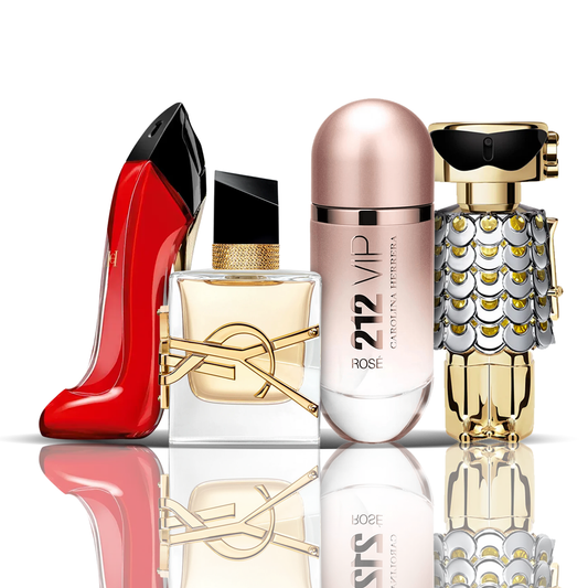 Σετ 4 αρωμάτων – Very Good Girl, Libre, 212 VIP Rosé, Fame 100 ml
