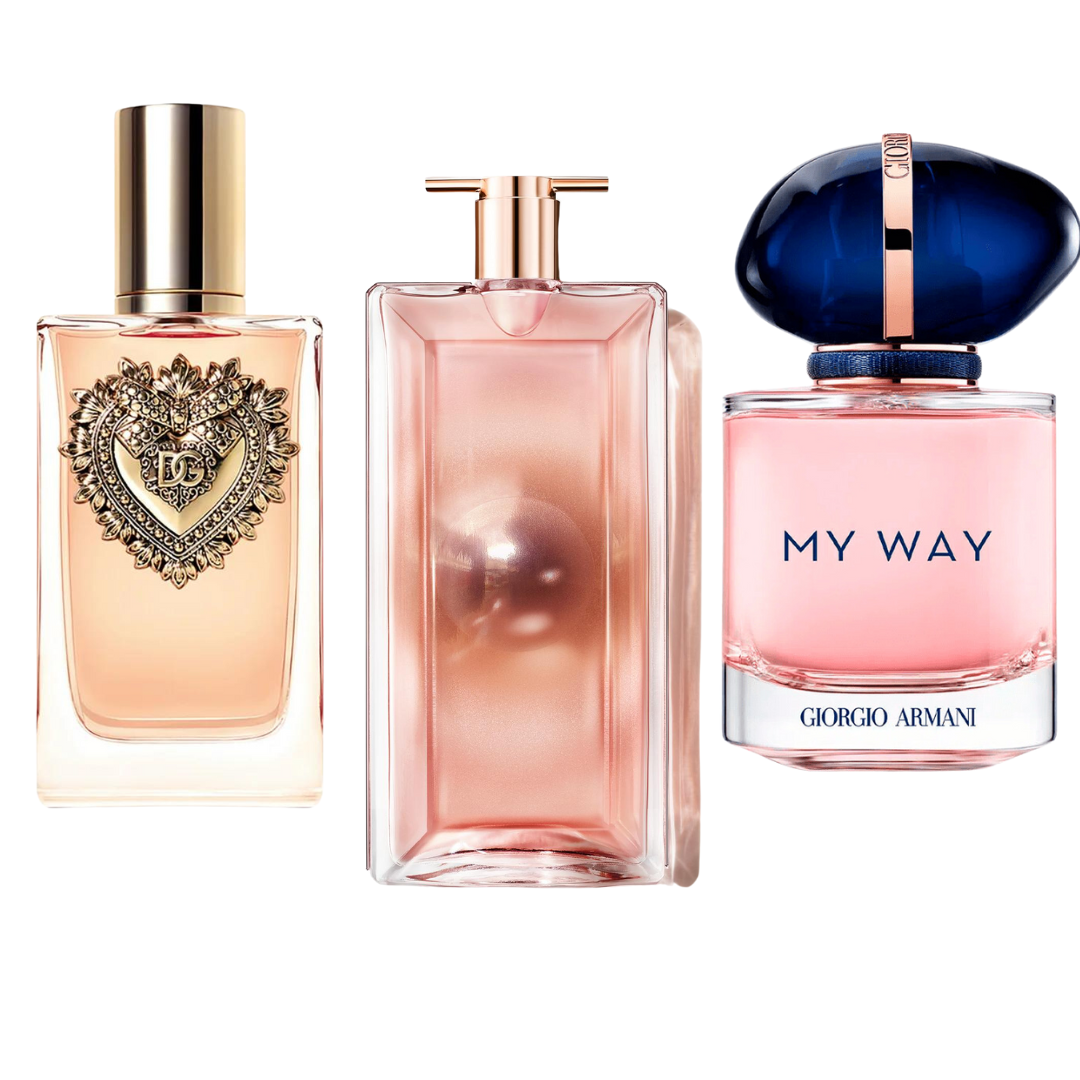 Σετ 3 αρωμάτων – Dolce & Gabbana Devotion, My Way Giorgio Armani, Lancôme Idôle 100ml