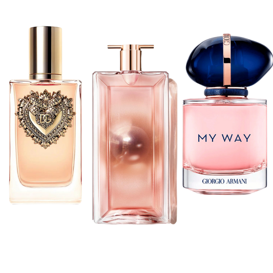 Σετ 3 αρωμάτων – Dolce & Gabbana Devotion, My Way Giorgio Armani, Lancôme Idôle 100ml