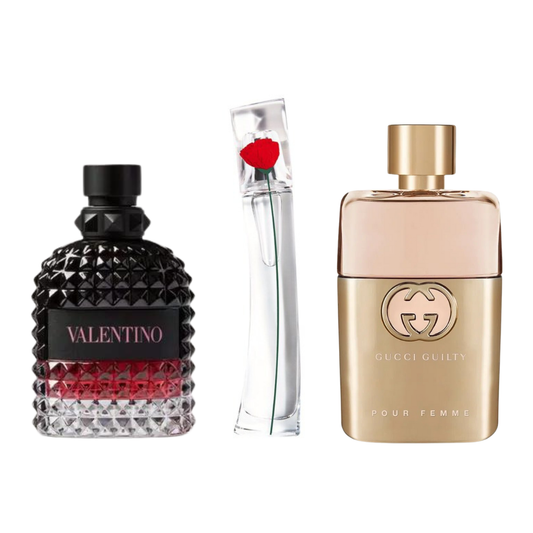 Σετ 3 αρωμάτων: Gucci Guilty, Valentino Intense, Flower Kenzo 100ml