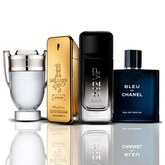 Σετ 4 αρωμάτων – Invictus, One Million, 212 VIP Black, Bleu de Chanel 100 ml Invictus 100 ml